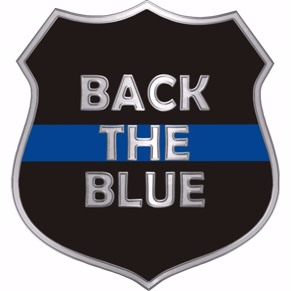 Back the Blue Police Shield sticker decal  **Free Shipping** 