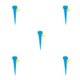 thumbnail image 1 of Inteprter Sistema de riego por goteo con válvula ajustable para jardinería, punta de riego, jardín, plantas, goteo, verduras, flor azul Azul 5piezas Inteprter CBP209303, 1 of 6