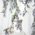 thumbnail image 5 of Adapan 1PC Artificial Eucalyptus Garland,68.89" Purple Faux Leaf Vine for Wedding Arch, Table Runner & Wall Decoration,Purple, 5 of 6
