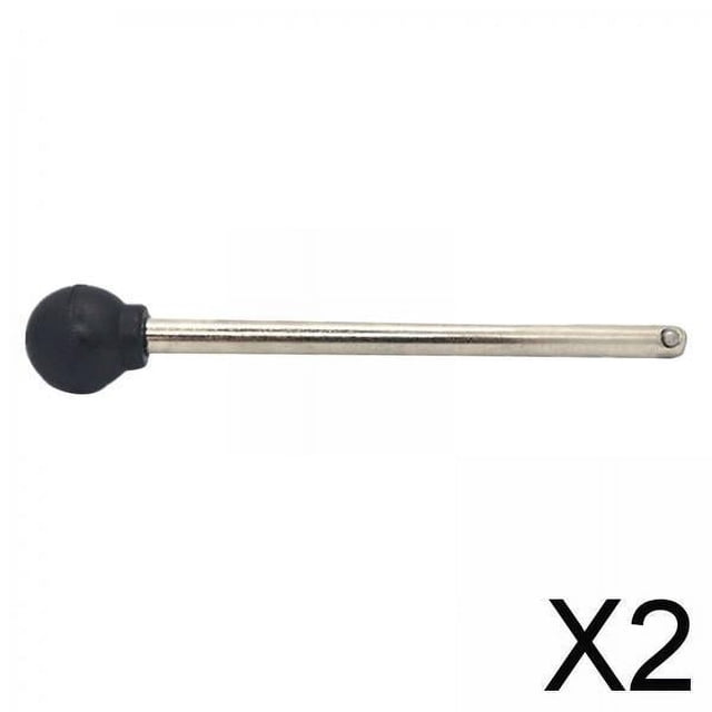 2x Pasador de Liberación Rápida Pasador de Bola de Acero Longitud útil Duradera 3,54 "(90 Mm) con Bola Reparación de Reemplazo de Mantenimiento de 2 piezas
