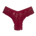 thumbnail image 1 of B91xZ String Strings pour les Femmes au-Delà des Sous-Vêtements de Bikini Doux, Rouge L, 1 of 2
