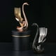 thumbnail image 4 of Stainless Steel Fruit Fork Dessert Coffee Spoon Set 4-piece Pedestal Dining Utensils Elegant Entertaining Hostess Gifts, Ukhbmc, 4 of 9