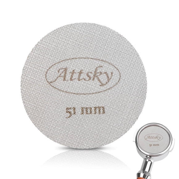 Pantalla Espresso Puck Attsky de 51 mm de acero inoxidable 316