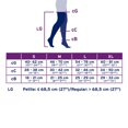 thumbnail image 2 of JOBST Opaque Compression Stockings, 15-20 mmHg, Thigh High, Silicone Dot Band, Open Toe, Natural, Small, 2 of 4