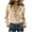 Gold, variant on Women's Casual Lace Pleated V-Neck Blouse Short Sleeve Fashion Top Loose Comfy Shirt with Scarf, Pink M