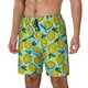 thumbnail image 1 of Balery Lemon1 Bañador para hombre, shorts de playa de secado rápido con entrepierna y forro de compresión-Large, 1 of 6