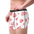 thumbnail image 2 of Balery Pink Hearts Calzoncillos bóxer para hombre, ropa interior de algodón suave y transpirable con cinturilla de nailon-Medium, 2 of 5