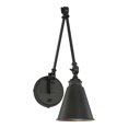 thumbnail image 1 of Savoy House Morland 1 Light Transitional Metal Wall Sconce in Matte Black, 1 of 7
