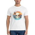 thumbnail image 5 of Graphic Tees Beach Summer Gildan Men's Short Sleeve T-Shirt 180g, 5 of 8