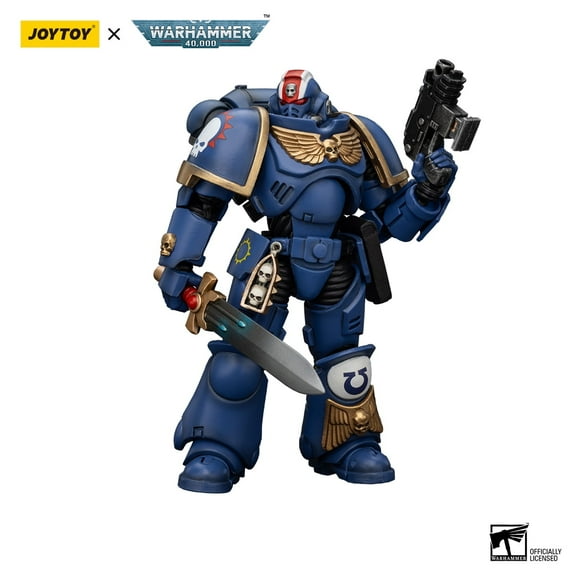JOYTOY Warhammer 40K Ultramarines Heroes of the Chapter Primaris Lieutenant Erastus Collection Model