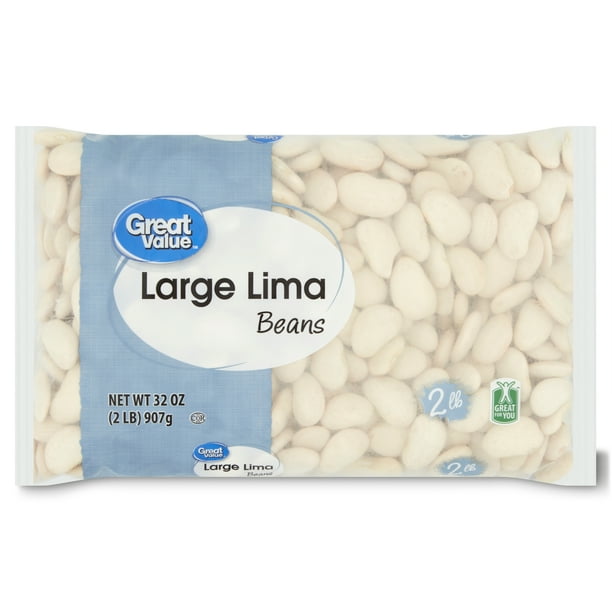 Great Value Large Lima Beans, 32 oz