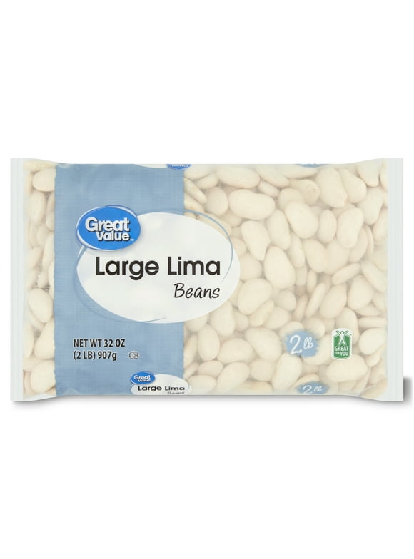 Great Value Large Lima Beans, 32 oz