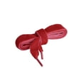 thumbnail image 2 of INSPIRE CHIC Women's Wide Ribbon Shoe Laces Flat Velvet Shoelaces Strings Red 110cm/43", 2 of 6