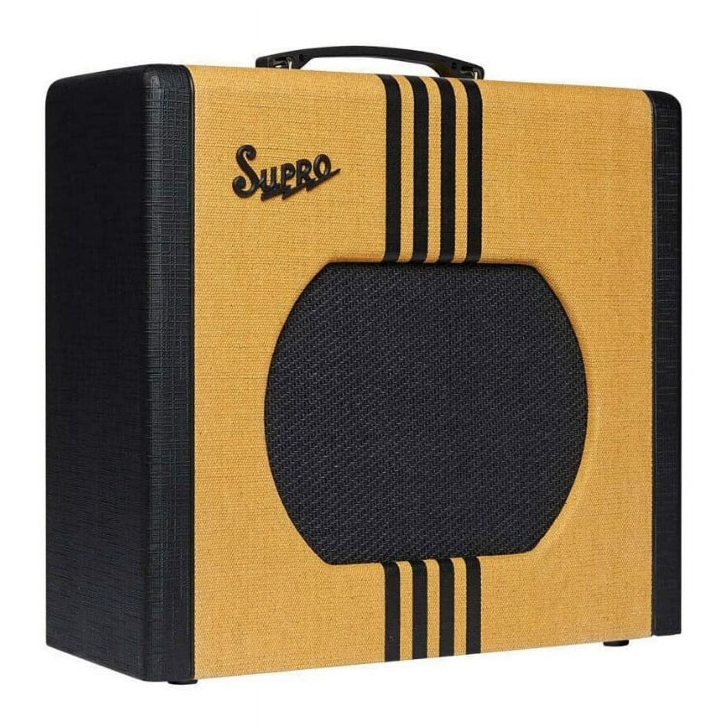Supro 1822 Delta King 12 15W 1x12 Tube Guitar Amp Tweed and Black