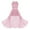 Pink, variant on Kids Girls Shiny Sequins Flower Dress Sparkle Wedding Pageant Dance Romper Maxi Gown Dresses Blue 6