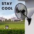 thumbnail image 3 of 2 Pack 22" Wall Mount Fan, 3 Speeds Wall Oscillating Fan with 7000 CFM, Cooling Fan, High Velocity Fans, Black, 3 of 7