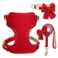 thumbnail image 1 of Juego de arneses para perros Didog Cute Small con collar y correa Red S, 1 of 7