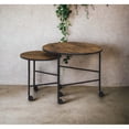 thumbnail image 2 of Miekor Furniture Oblis Vintage Oak Finish Nesting Table Set No5015, 2 of 8