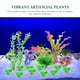 thumbnail image 2 of KAKOWELY 16 piezas de plantas acuáticas decorativas para pecera, plantas artificiales para pecera, plantas acuáticas, decoración de acuario, 2 of 5