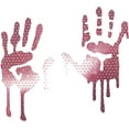 thumbnail image 2 of High Intensity Grade Reflective Bloody/Dripping Hands for Helmets, Windscreens, Rear Windows, Bumper Stickers (12" Height (Adult Size), Pink), 2 of 4