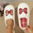 thumbnail image 2 of Wensltd Women's House Cotton Slippers Warm Fuzzy Memory Foam Winter Slippers Indoor Outdoor, 2 of 7