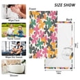 thumbnail image 6 of Yayeee 2 Pack Hand Towels for Bathroom 100% Cotton 16" x 28" Soft Absorbent Kitchen Towel, Pink Floral Blooms, 6 of 7