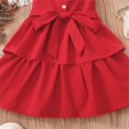 thumbnail image 4 of Vedolay Mini Dress Toddler Little Girls Short Casual Dress Cotton Spring Summer Short Sleeve Basic Tunic Shirt Playwear Dress,Red 18-24 Months, 4 of 5