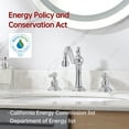 thumbnail image 4 of sumerain 8-Inch Widespread Bathroom Faucet with 3 Hole 2 Handle, Chrome & Water Supply Lines, 4 of 11