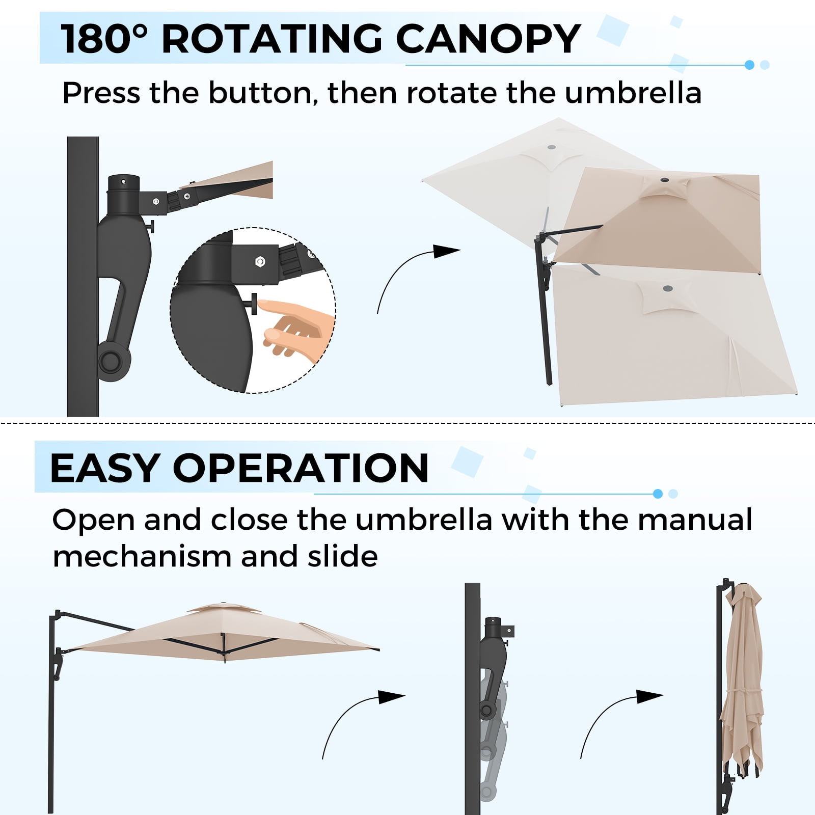 backyard creations allenwood patio umbrella side table DIY Umbrella Side Table