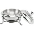 thumbnail image 4 of FYBTO Chafing Dish Buffet Set Round Buffet Warmer with Lid Stainless Steel Fuel Heating Portable Catering Server for Wedding Banquet Buffet Warmer (22cm)-0621, 4 of 4
