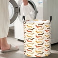 thumbnail image 4 of Goofa Dachshund Printed Circular Hamper,Laundry Basket with Handles,Storage Baskets Foldable,Large Capacity Laundry Hamper-, 4 of 8