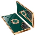 thumbnail image 6 of Compatible with Samsung Galaxy S22 Ultra Case with Ring Stand Slim Thin TPU Silicone Shockproof Anti-Yellowing Protective Phone Case For Samsung Galaxy S22 Ultra 2022 Support Magnetic Car Mount,Green, 6 of 6
