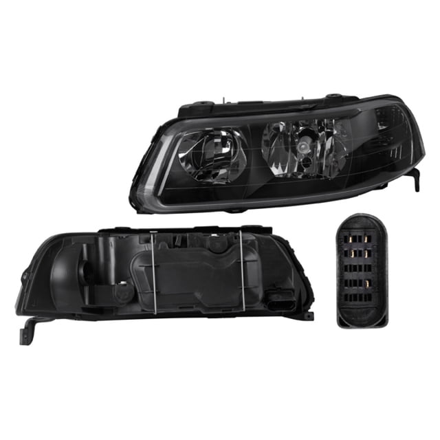 Faro Pointer 2000 A 2005 Volkswagen Izq Fdo Obscuro P/Halog DEPO .
