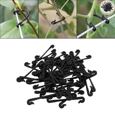 200x Vines Clips Vine Fastener Garden Farm Greehouse Plant Clips Clip on Tomato Vegetables