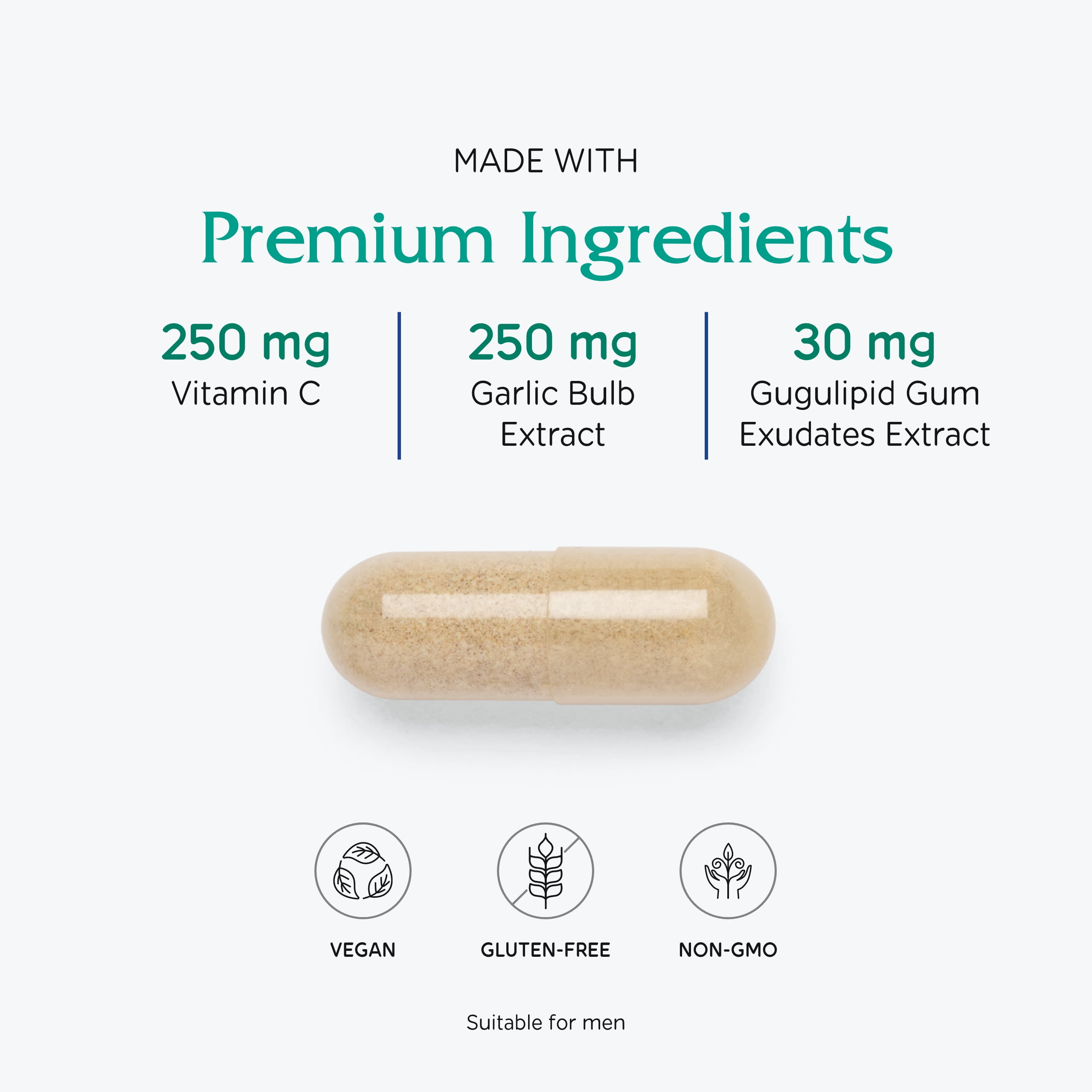 Vitanica CardioBlend, Cardiovascular Support, Vegan, 120 Capsules
