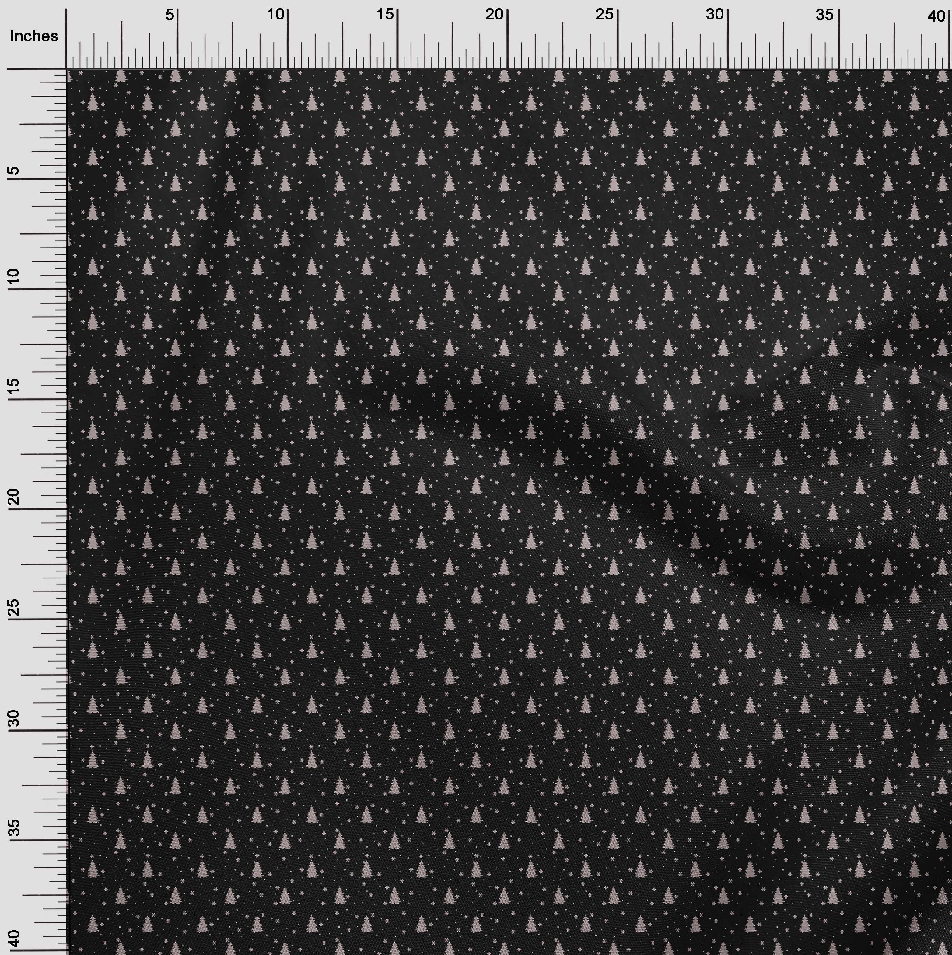oneOone Cotton Silk Black Fabric Merry Christmas Quilting Supplies Print Sewing Fabric By The Yard 42 Inch Wide