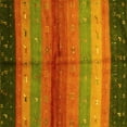 thumbnail image 1 of Ahgly Company Indoor Square Abstract Yellow Contemporary Area Rugs, 7' Square, 1 of 4