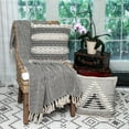 thumbnail image 2 of Parkland Collection  52 x 67 in. Sasha Casual Woven Handloom Throw - Beige, 2 of 6