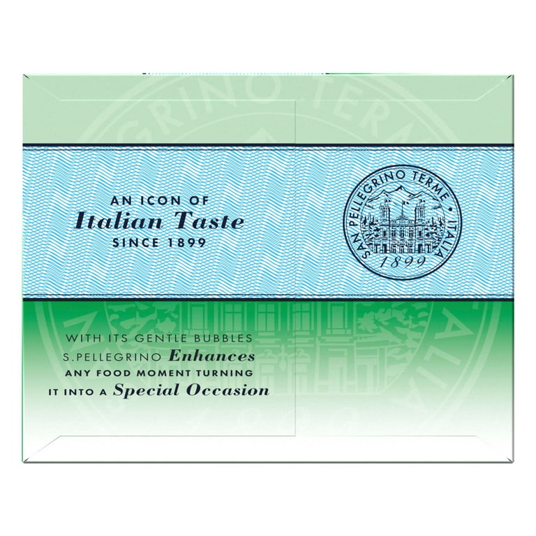 S.Pellegrino Sparkling Natural Unflavored Mineral Water, 89.2 fl oz, 8 Pack Cans