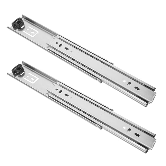 FRCOLOR 2pcs Full Extension Ball Bearing Drawer Slides 10 Inches Side Mount Metal Drawer Slides Drawer Glide Stainless Steel Buffer Slide