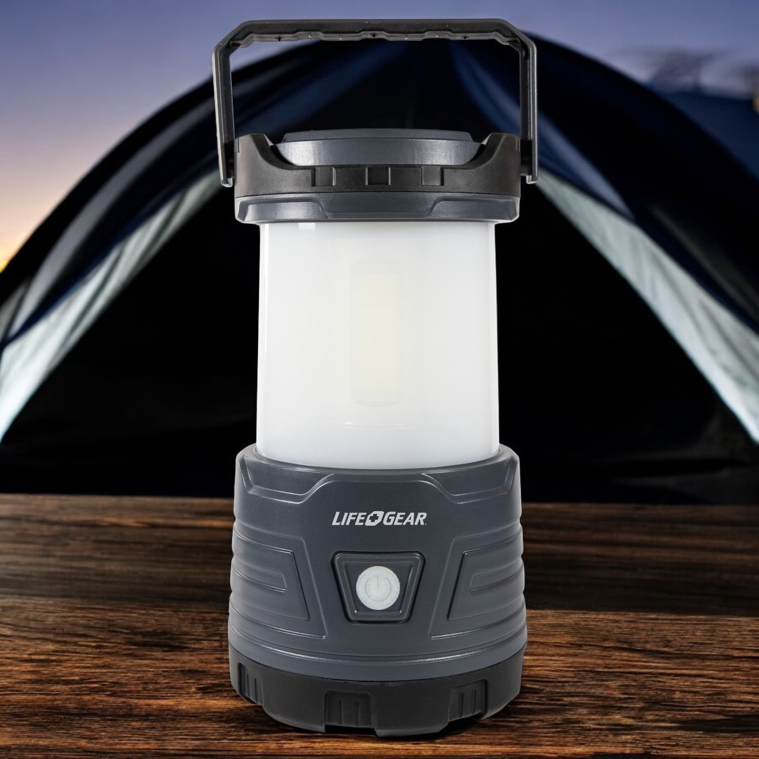 Dorcy Lifegear 1600 lm Black LED Flashlight Lantern AA Battery