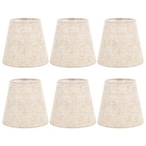 Small Lamp Shade Clip on Bulb Set of 6 for Candelabra Bulbs, Fabric Lampshade for Table Chandelier Wall Lamp