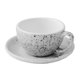 thumbnail image 2 of Taza de café de cerámica, taza Latte Art con platillo, 300 ml, novedad, capuchino creativo blanco, 2 of 9