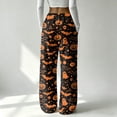 thumbnail image 5 of Trgacdwlo Halloween Womens Fleece Pajama Pants Fuzzy Baggy Sleepwear Lounge Pants Women Funny Pumpkin Ghost Winter Warm Pajama Bottoms Women, 5 of 5