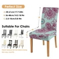 thumbnail image 5 of Exotic Artistic Paisley Bohemian Dining Chair Covers 4 Pack Vintage Floral Ethnic Retro Colorful Pattern Washable Polyester Stretch Slipcovers Removable Protector for Classic Home, 5 of 5