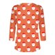 thumbnail image 4 of Fiudx Liquidación de Ofertas Flash Blusa de Manga 3/4 Corta Estampada a La Moda para Mujer, Blusa Informal con Cuello Redondo, 4 of 5