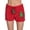 Red - Xmas Tree, variant on Just Love Womens Plush Pajama Shorts (Black - Love Heart, 1X)