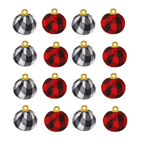 Raindrops  36 Pcs Black and Red Christmas Ornaments Decorations Indoor Balls