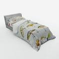 thumbnail image 3 of Fishing Duvet Cover Set, Fishing Tackle Bait for Spearing Trapping Catching Aquatic Animals Molluscs Design, Bedding Set with Shams and Fitted Sheet, 3 Sizes, by Ambesonne, 3 of 3