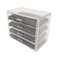 thumbnail image 1 of Acrylic Jewelry Organizer Four Layers Transparent Acrylic Dustproof Makeup Jewelry Organizer for Dressing Table Desk, 1 of 4